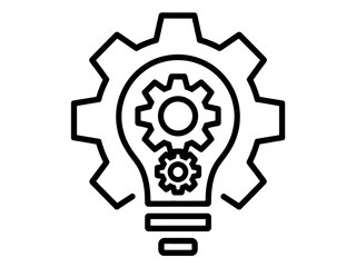 Obraz premium Outline of a hand holding soil with a small plant growing from it