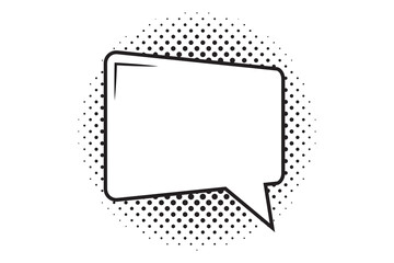 Fototapeta premium Speech Bubble icon with sunburst, halftone with Speech Bubble icon. Speech bubble comic icon, flat Cloud message box, speech bubbles collection.