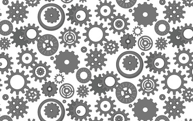 Element of the mechanism steampunk gears technical blueprint silhouette background