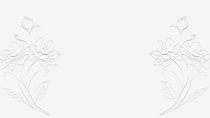 Obraz premium embossed image of flowers 