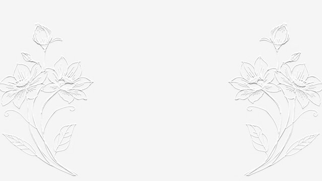 embossed image of flowers 