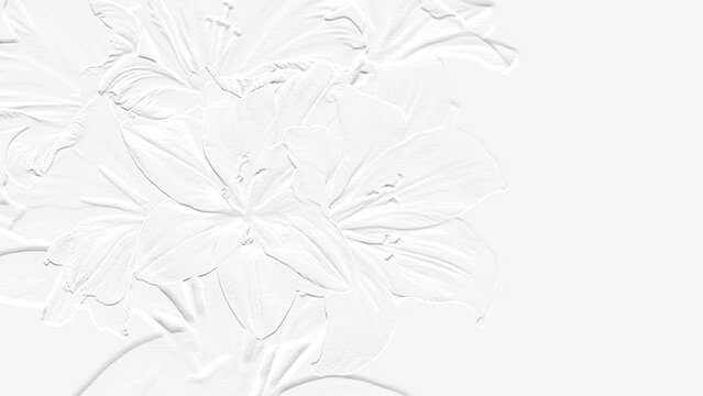 embossed image of flowers 