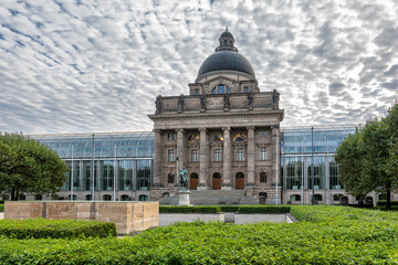 Obraz premium View of famous State chancellery - Staatskanzlei in Munich, Germany