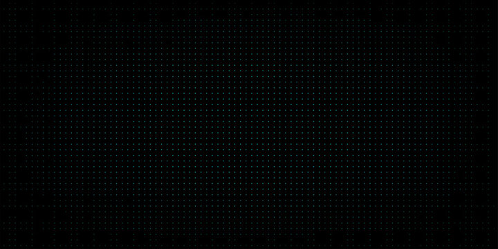 Led screen texture. Lcd monitor. Analog digital TV display. Turquoise television videowall. Electronic diode effect. Projector grid template. Vector illustration.