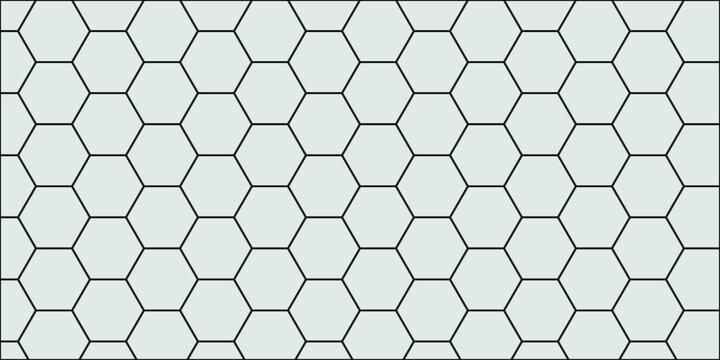 Seamless abstract geometric background featuring a 3d hexagonal honeycomb grid texture with a metallic mesh structure for a modern technology wallpaper and vector design