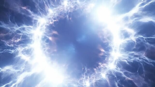 Abstract fractal lightning design with electric discharge, creating a mesmerizing and dynamic visual effect.