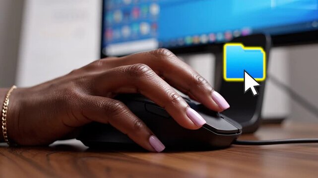 Slow Motion Ergonomic Mouse Click