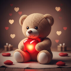teddy bear with heart