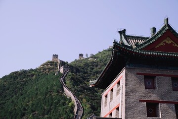 Naklejka premium November 2nd, 2025: Juyongguan Great Wall Scenery and View Traveling Photos Outdoor Travel