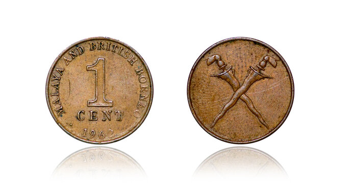Coin 1 cent. 1962. Malaya and British Borneo