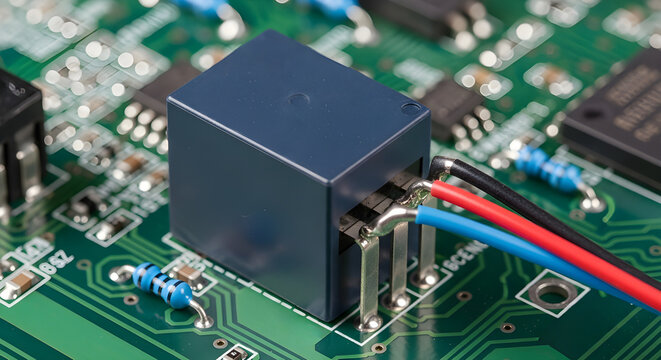 Electronic Relay on PCB with Wires