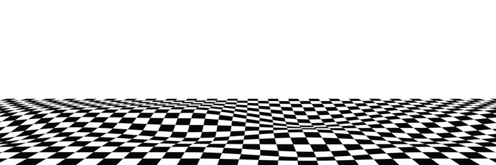 Naklejka premium Black and white checkered pattern, Checkerboard seamless pattern. Eps 10