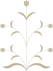 Indian Traditional Decorative Floral Design Element