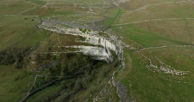 Malham cove from air