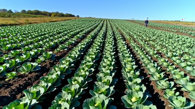 rows of corn plants