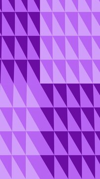 motion hard mesh Vertical Geometric Purple Patterns with Triangles and Squares
