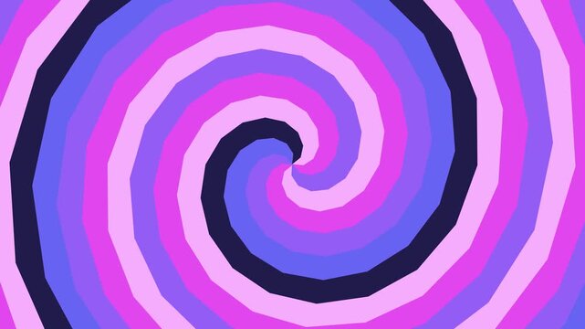 motion hypno Horizontal Spiral Pattern with Purple and Pink Gradient Colors