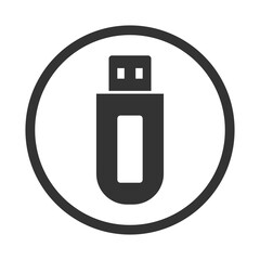 Fototapeta premium USB flash drive icon isolated on transparent background