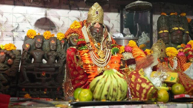 Kot Bhramari Devi Idol - Form of Goddess Nanda Devi, Dangoli near Baijnath & Garur, Uttarakhand 4K