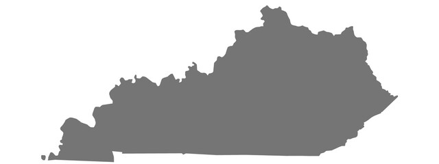 Obraz premium Kentucky map on white background