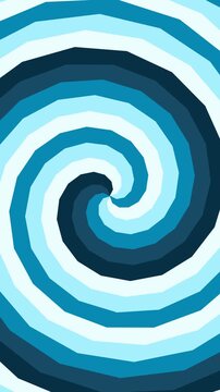 motion hypno Vertical Blue swirling spiral pattern animation