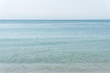 Sea, shore and empty sky