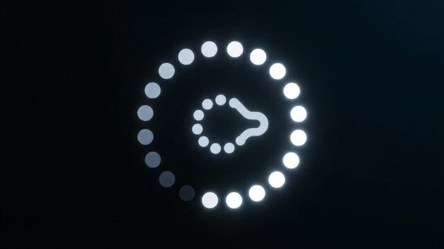 Loading Animation with Circles and Dots.