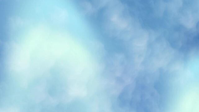 Soft blue sky cloud abstract background with smooth gradient and gentle cloudy texture. Perfect for presentations, website headers, video backgrounds, motion graphics, wellness visuals, meditation con