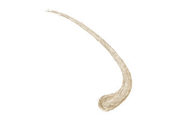 Dust cloud motion trail on transparent background