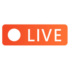 Live Icon With Orange Color