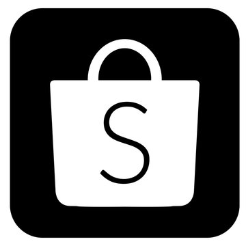 Shopee icon square black