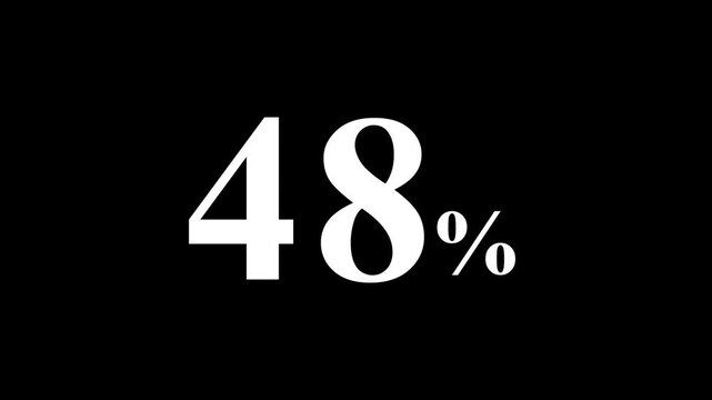 abstract 48 percent animation on black background.