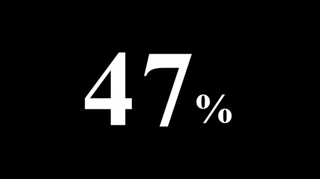 abstract 47 percent animation on black background.