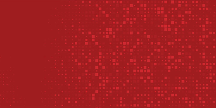 Abstract Red Fintech Financial Technology Background Pixel Pattern. Abstract Business Technology Science
