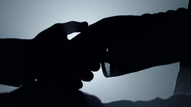 silhouette of a man