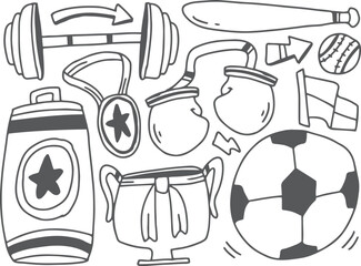 Obraz premium Hand drawn abstract scribble doodle