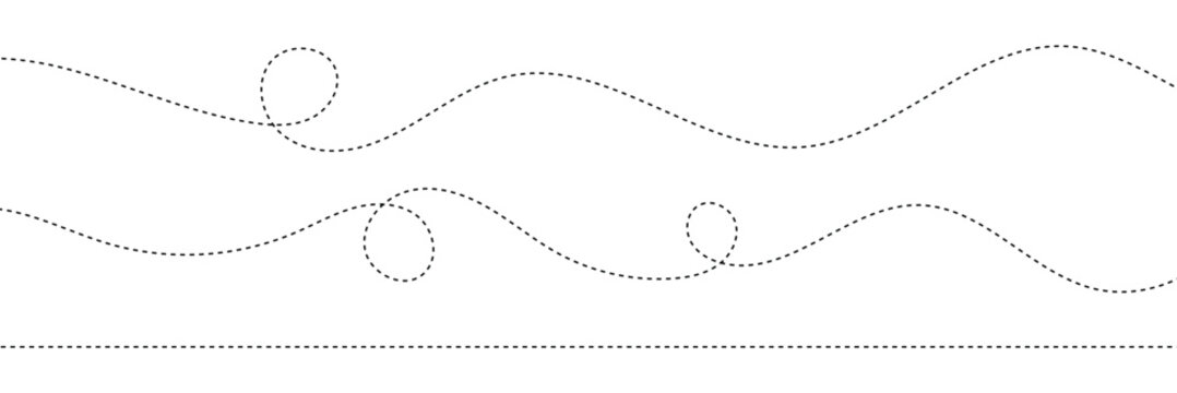 Path travel dotted line trip dashed trace destination track plan and silhouette, travelling symbol . Transport dot Path lines traces tourism design vector illustration. EPS 10 .