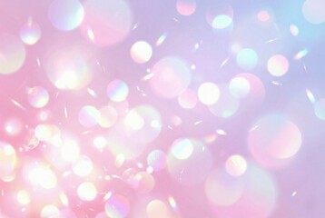 Obraz premium ピンクと紫のグラデーションに輝くボケと光の抽象的な背景