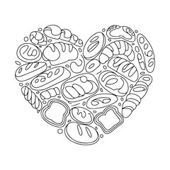 Floral Mandala Line Art Coloring Book Page, Hand Drawn Vector Illustration