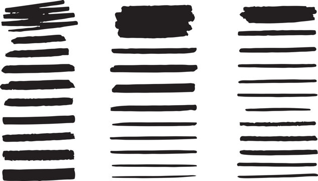 Beautiful Brushes vector collection. Grunge Elements - Brush strokes, ink paint brushes, grunge lines. Rectangle text box for social media