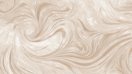 Fototapeta premium Smooth, abstract swirls in soft beige create a calming and elegant pattern. This design can enhance various spaces, especially in contemporary interiors and artistic projects.