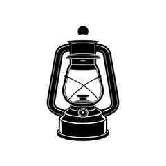 oil lamp isolated on white