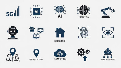 Collection of Technology and Innovation Icons 1.