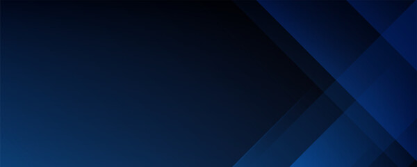 Fototapeta premium Blue black abstract background geometry shine and layer element vector for presentation design
