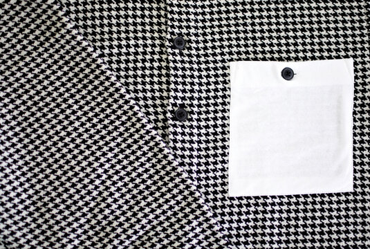 Black and white houndstooth pattern
