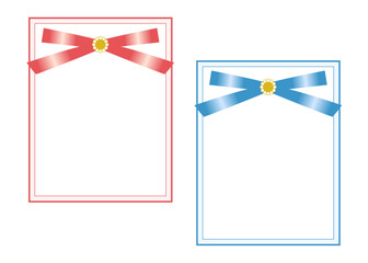 エレガントで可愛いメッセージカード　2色セット