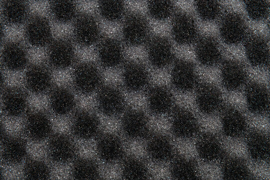 Texture. Noise dampening polyether panel. acoustic, absorbent, black, absorbing, material, materials, foam, rubber, sound, sound-absorbing, background, dimples, dimpled,