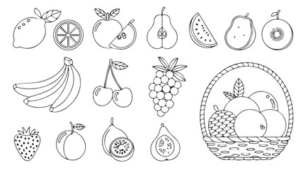 Lemon Line Art Vector Mockups: Clean, Modern Design with Bold Outlines