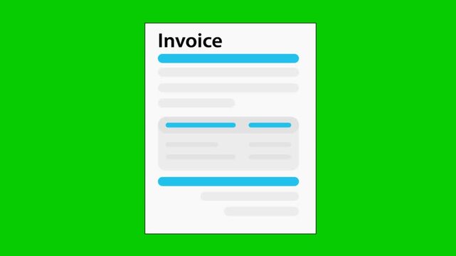 AI Invoice Processing System with Automated Error Detection, Data Alerts and Financial Dashboard for Accounting and Fintech Software stock video