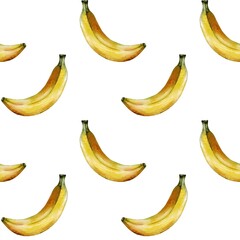 Banana pattern design for wrapping paper or wallpaper in a simple and fun style